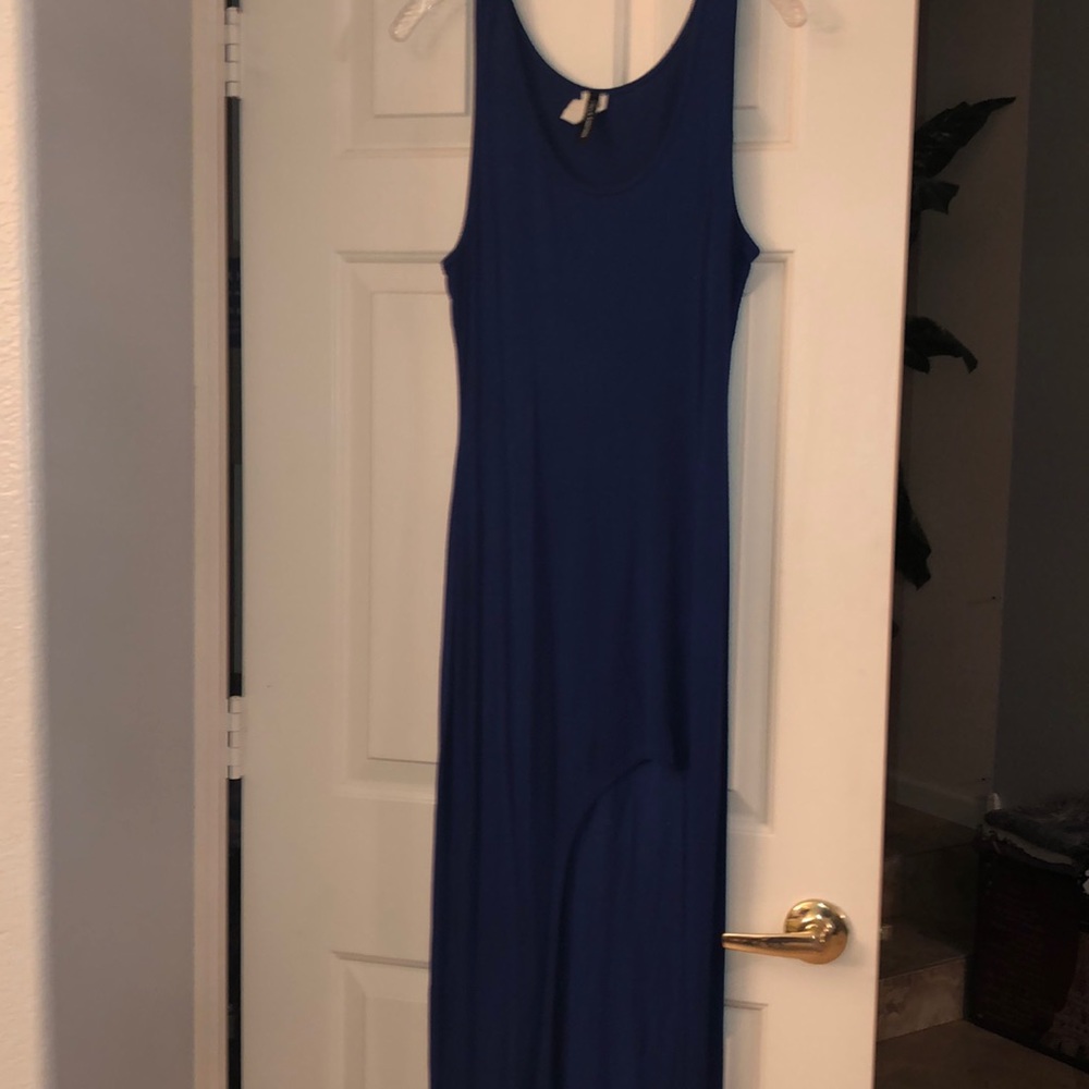 Summer Maxi Asymmetric Short Side Slit Dress